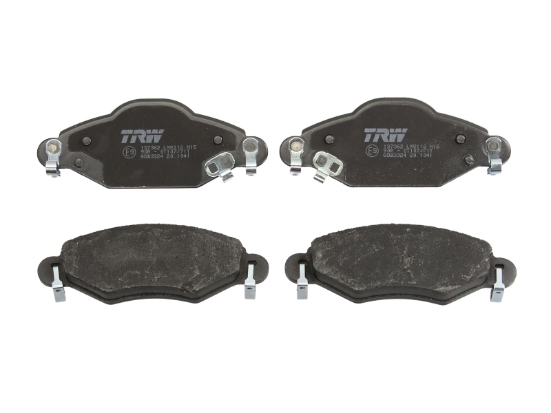 Set placute frana fata TRW AUTOMOTIVE TOYOTA YARIS 1.0/1.3/1.4D 04.99-09.05 inaltime 45.0mm latime 130.8mm grosime 16.8mm senzor uzura Da