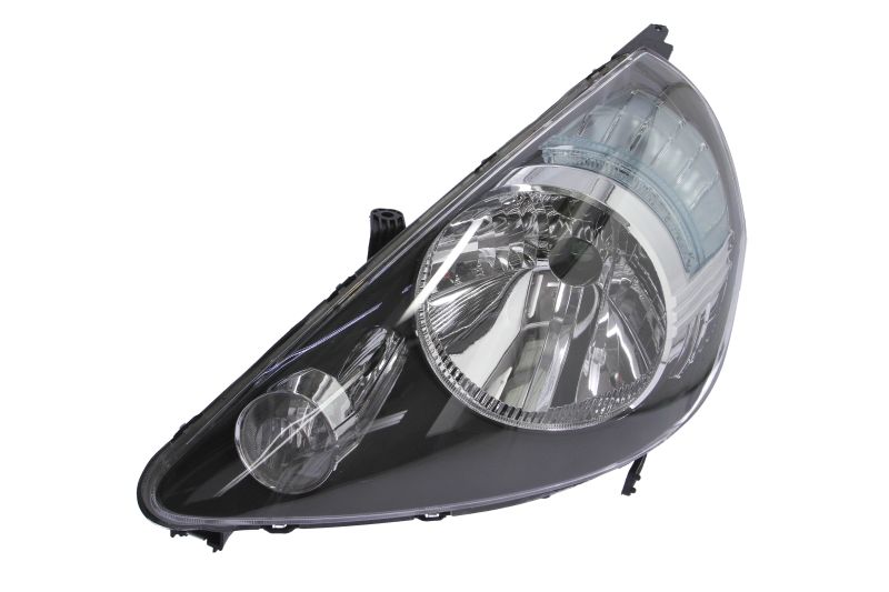 Far DEPO Stanga HONDA JAZZ II Lampa Frontala H4/W5W/WY21W Electric Manual Fara Motoras Insert Negru Semnalizator Alb