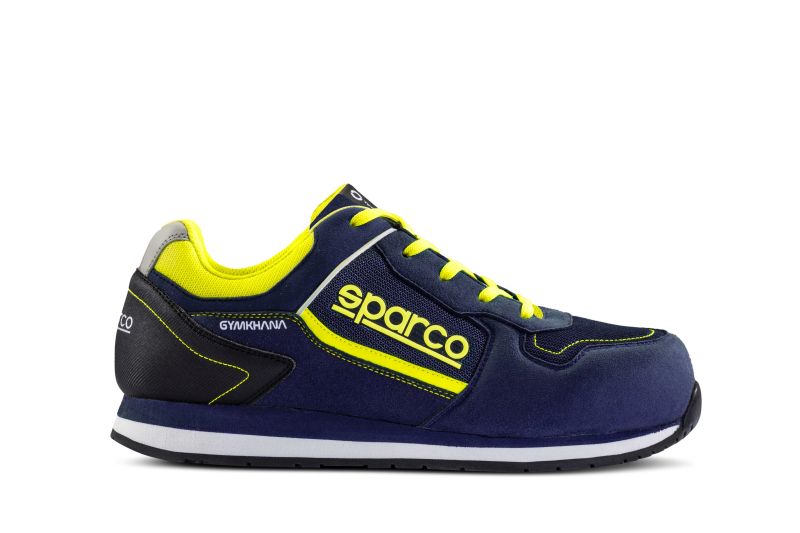 SPARCO TEAMWORK incaltaminte protectie GYMKHANA marime 41 S1P SRC microfibra compozit albastru navy galben