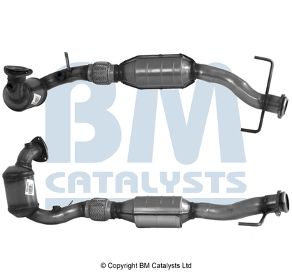 Convertor catalitic oval EURO 3 SAAB 9-5 2.0/2.3 09.97-12.09 BM CATALYSTS benzina omologare drum aprobare E57-103R