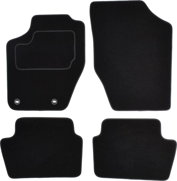 Covoras podea textil MAMMOOTH velours negru 4 buc Fata/Spate Citroen C4 I 11.04-07.11 Sedan/Coupe