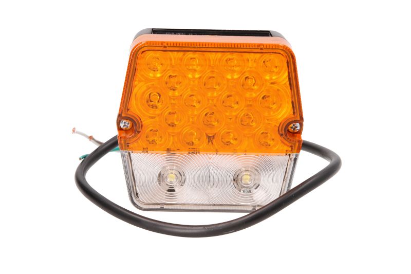 Semnalizator HELLA LED Fata Dreapta/Stanga Portocaliu 41mm Inaltime 95mm Latime 12V/24V 20 LED-uri ECE-R7