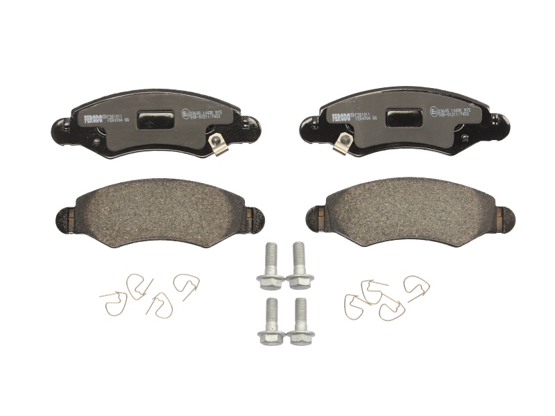 Set placute frana Fata cu lacat suruburi ghidare etrier SUBARU JUSTY III SUZUKI IGNIS II WAGON R 1.0-1.5 07.03- FERODO