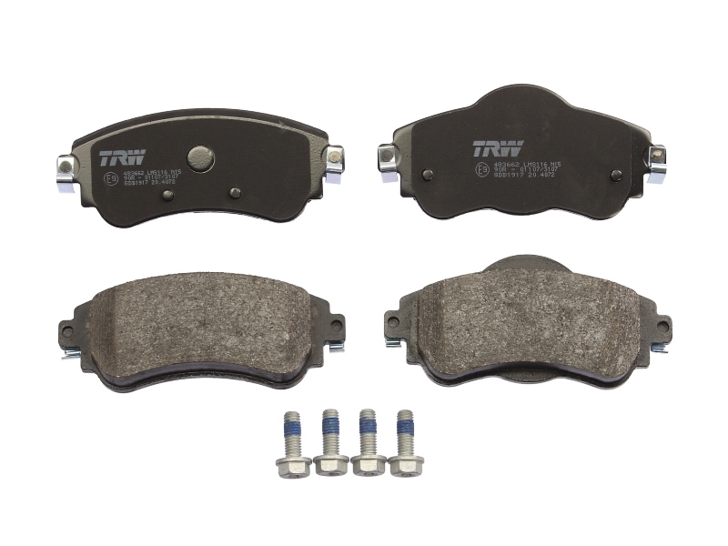 Set placute frana fata disc TRW CITROEN C4 II DS4 1.2/1.4/1.6D 11.09- inaltime 53.0 mm latime 129.0 mm grosime 18.5 mm