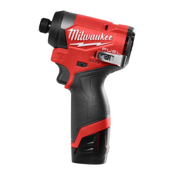 Pistol de Impact Milwaukee, Baterie M12 FID2-202X, Hexagon Intern 1/4`, Cuplu Maxim 170Nm, 12V 2x2Ah, Valiză, Baterie și Încărcător Incluse