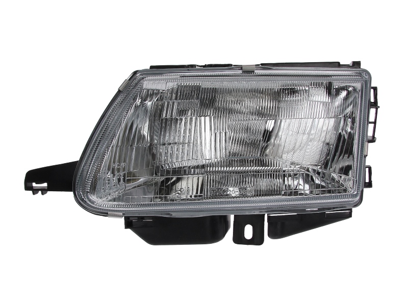 Far TYC fata stanga H4 electric mecanic argintiu fara motoras pentru montare in cabina auto