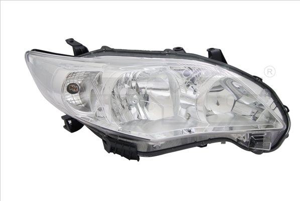 Far TYC Lampa Frontala Dreapta HB3/HB4 Electric Fara Motoras Culoare Insert Cromat Semnalizator Transparent Toyota Corolla