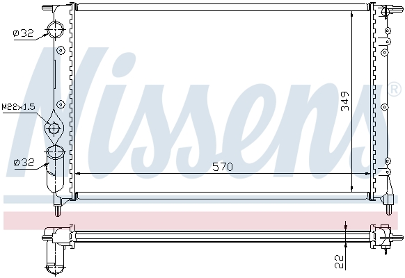 Radiator, racire motor NISSENS