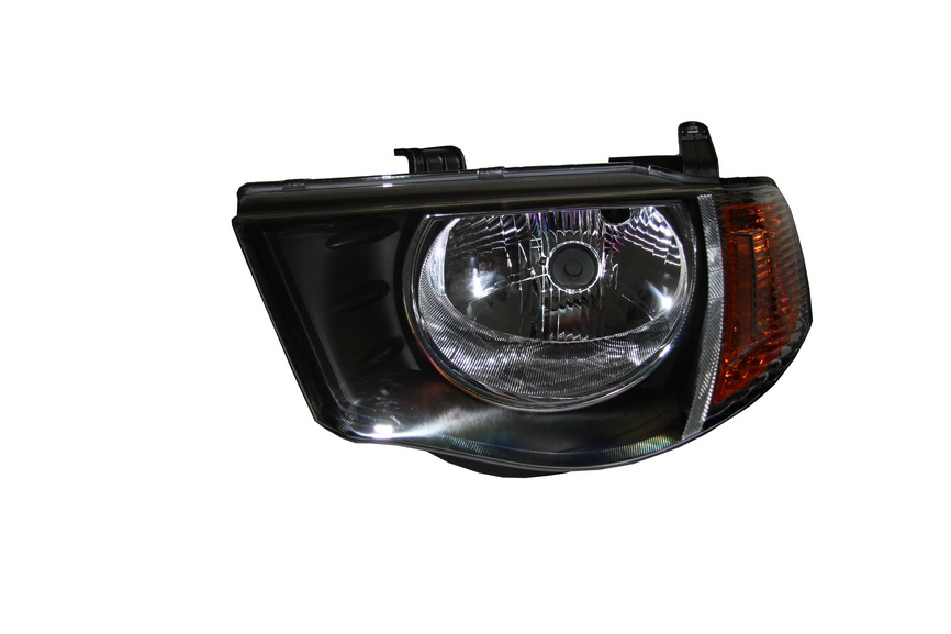 Far Stanga DEPO Lampa Frontala H4 Electric Fara Motoras Insert Negru Semnalizator Galben Mitsubishi L200 Triton