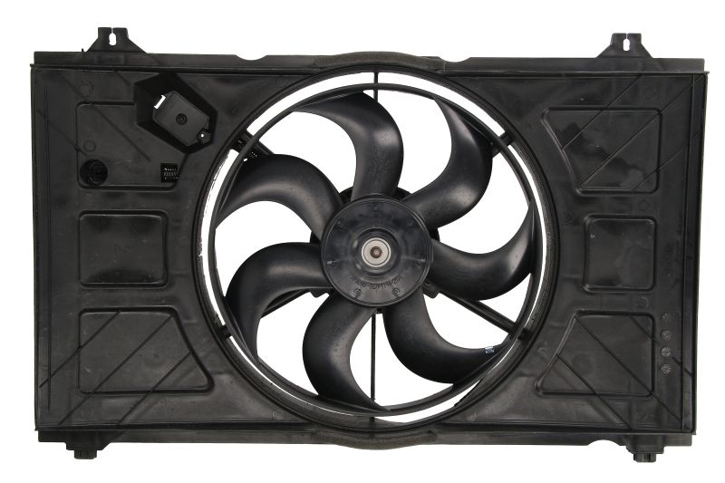 Ventilator radiator cu carcasă MAHLE KIA RIO II 1.4/1.6 03.05- Diametru 390mm Tensiune 12V Putere 120W 7 palete