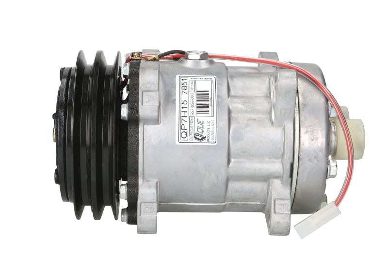 Compresor climatizare TCCI 12V R134a 132mm PAG 100 Deutz Fahr Agroplus 01.96- SD7H15 200ml 2 caneluri