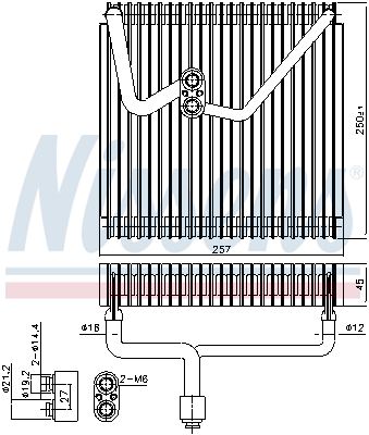 Evaporator,aer conditionat NISSENS