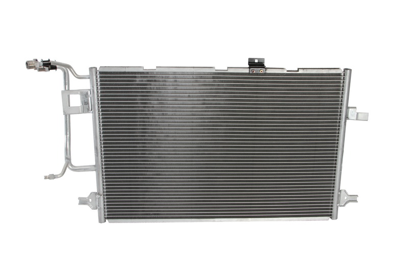 Condensator climatizare NISSENS AUDI A6 2.5 TDI 2460 AFB aluminiu 395mm înălțime 650mm lățime 16mm grosime fără uscător R134a