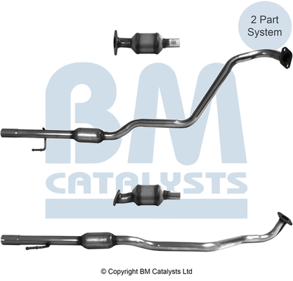 Convertor catlitic BM CATALYSTS EURO 6 KIA RIO III STONIC 1.2/1.25 06.11- Lungime 1715.0 mm Dedicat E9-103R