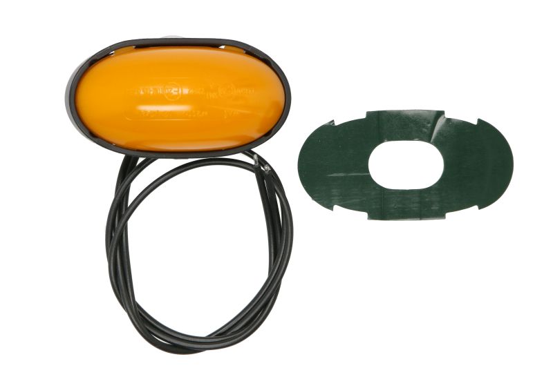 Lumina de clarificare WAS oval portocaliu LED 12/24V IP6K9K 75mm înălțime 39,5mm lățime 31mm adâncime 380mm lungime cablu