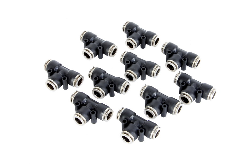 Cap de cuplare PNEUMATICS Sistem pneumatic TEKALAN 10mm/10mm/10mm plastic 10buc Emergency Push-in