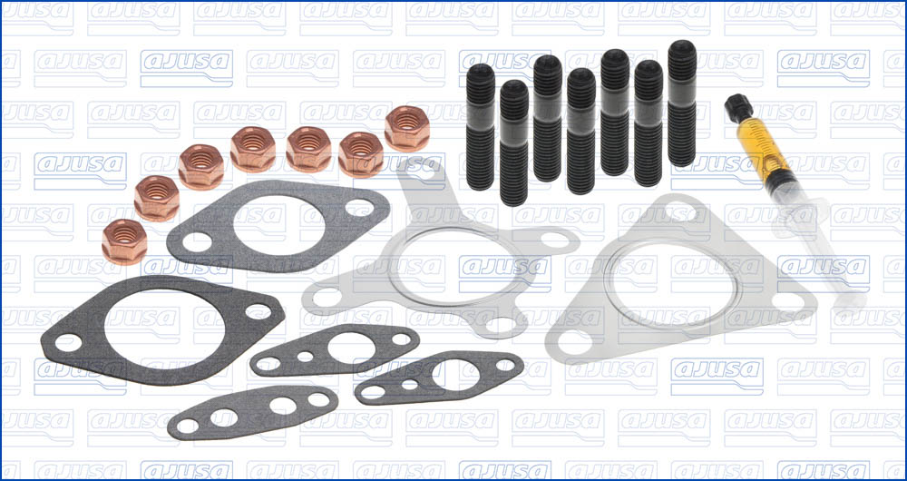 Set montaj turbocompresor AJUSA cu garnituri NISSAN X-TRAIL I 2.2D 06.01-01.13 autoblocare