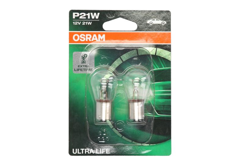 Bec incandescent OSRAM P21W 12V 21W BA15S Ultra Life blister 2buc DS 3 4 5 7 IVECO DAILY III IV V