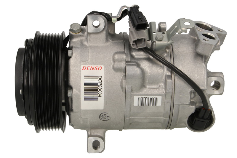 Compresor aer condiționat DENSO R134a Renault Grand Scenic III Megane 1.2/1.6D 04.11-09.16 7 caneluri 115mm 12V 110ml PAG 46