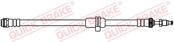 Furtun Frana Flexibil Fata Dreapta/Stanga 375mm M10x1/M10x1 MINI F55 F56 1.2-2.0D QUICK BRAKE