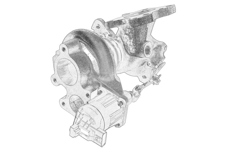 Turbocompresor MITSUBISHI Turbocharger Nou Tip de control electronic Index 49373-07103