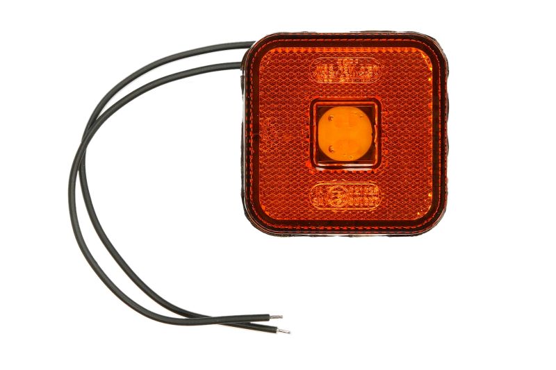 Lampă Poziție LED Dreptunghiulară 12V/24V 65x65mm Portocaliu WAS MAN