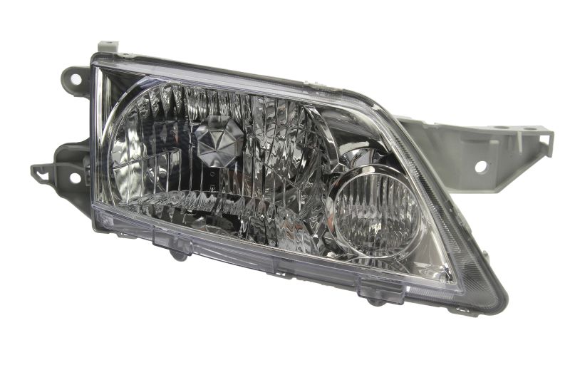 Far DEPO Lampa frontala Dreapta H4/PY21W fara motoras argintiu semnalizator transparent pentru MAZDA PREMACY