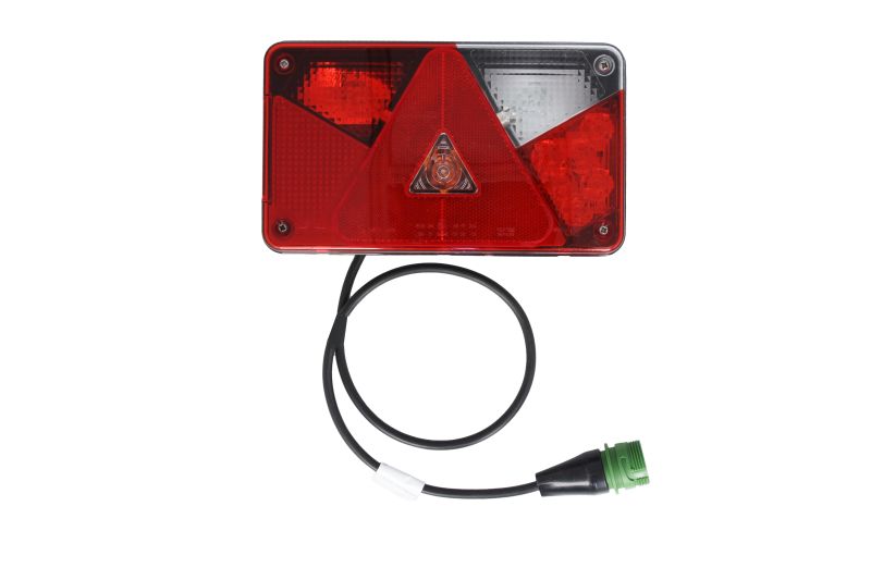 Stopuri spate ASPOCK MULTIPOINT V Dreapta 24V LED/P21W/PY21W/R10W Indicator Anticeață Mers Înapoi Frână Parcare Reflector Triunghiular Conector ASS2 7PIN