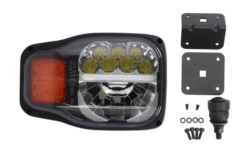 Far WESEM Dreapta LED Manual Indicator Portocaliu 12/24V Lumini Faza Lunga/Scurta Pozitie Fata