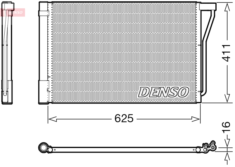 Condensator, climatizare DENSO