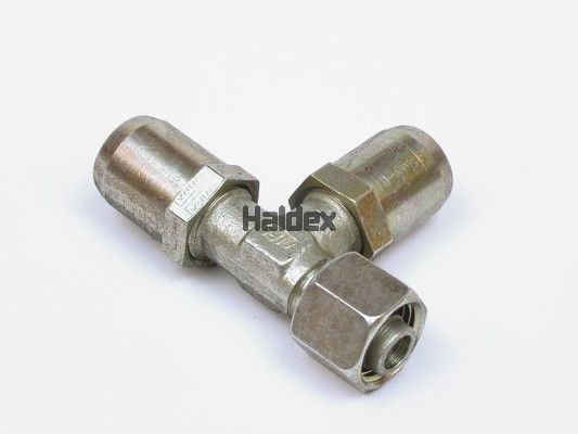 Cap de Cuplare HALDEX Sistem Pneumatic TEKALAN Conector Trei Cai L M16x1,5 Metal Piulita Rotativ 10x1 mm