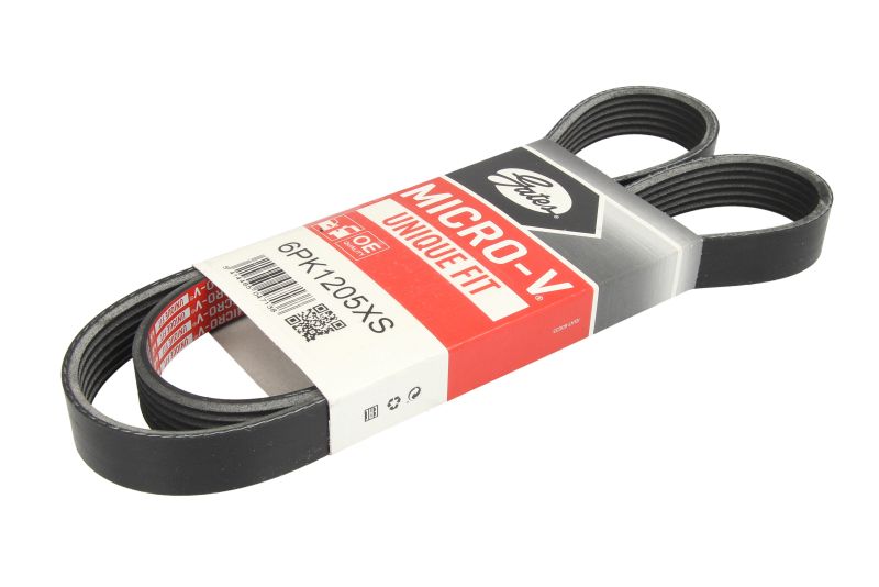 Curea transmisie cu caneluri GATES Multi-V-belt 6PK1205 Lungime 1205.0 mm Latime 21.4 mm Numar nervuri 6.0 CITROEN