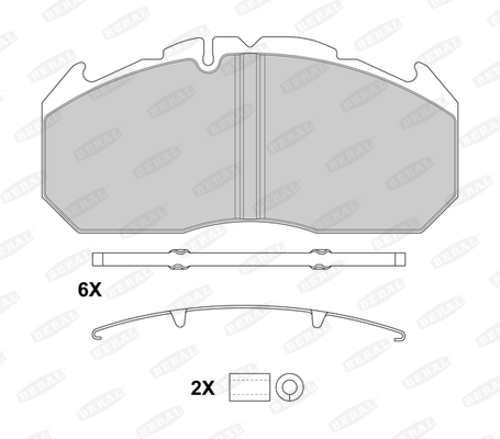 Set placute frana,frana disc BERAL