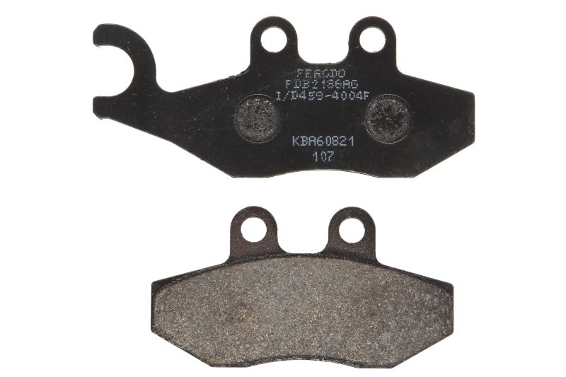 Set placute frana disc FERODO motocicletă spate Piaggio/Vespa 97.1mm înălțime 41.2mm lungime 9.0mm grosime Argento