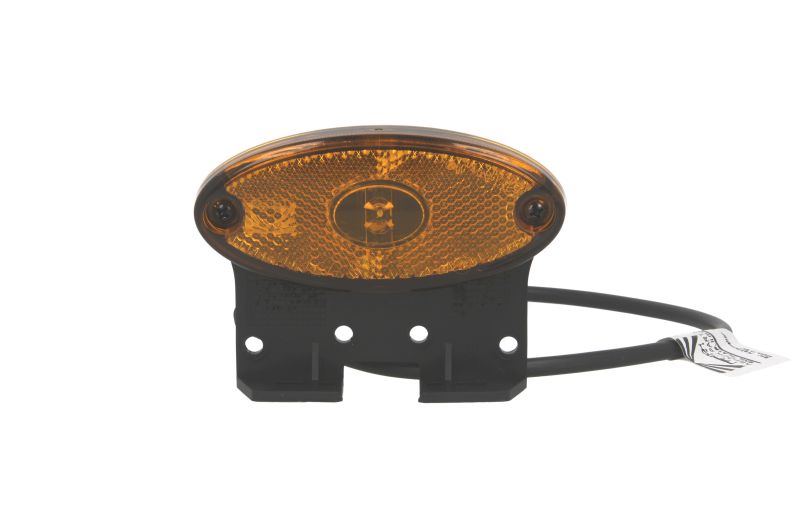 Lumină de clarificare ASPOCK FLATPOINT II LED portocaliu 24V 46mm înălțime 102mm lățime 13mm adâncime 500mm lungime cablu cu umeraș CLICK-IN