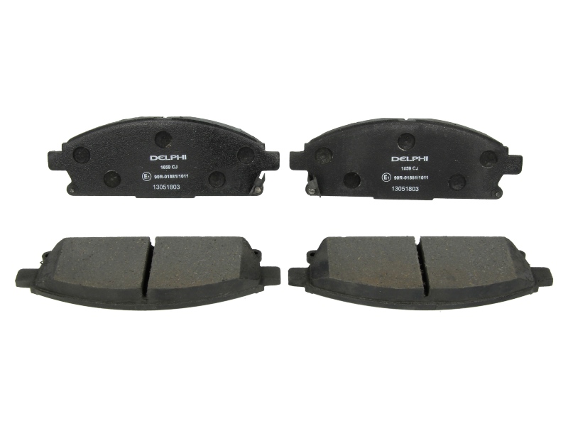 Set placute frana fata DELPHI INFINITI Q45 II QX4 NISSAN PATHFINDER II X-TRAIL I 2.0-4.1 01.97- 159x56x16mm SUMITOMO