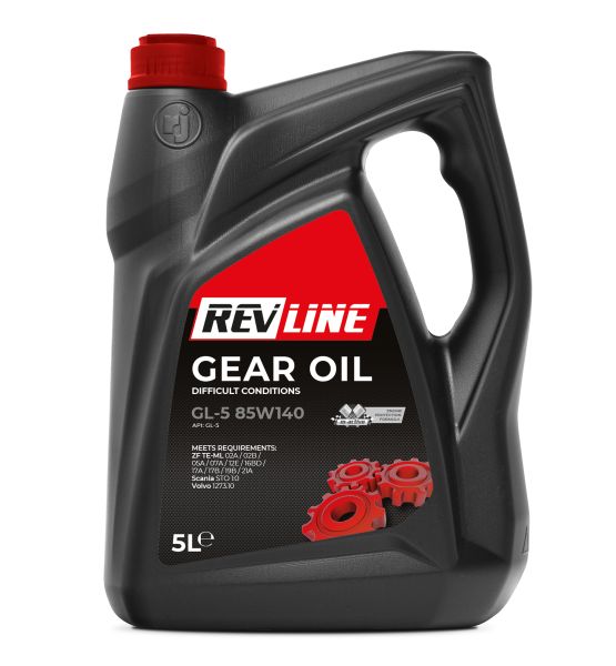 Ulei transmisie manuală RWJ GEAR OIL 5L 85W140 API GL-5 SCANIA VOLVO ZF TE-ML 02A 02B 05A 07A 12E 16B 16