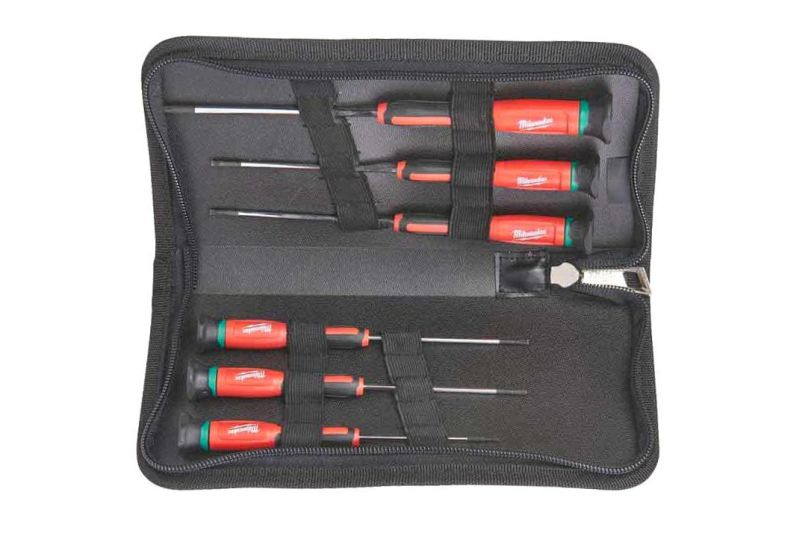 Set scule MILWAUKEE 6 piese surubelnite precizie TORX T10 T15 T6 T7 T8 T9 carcasa tesatura