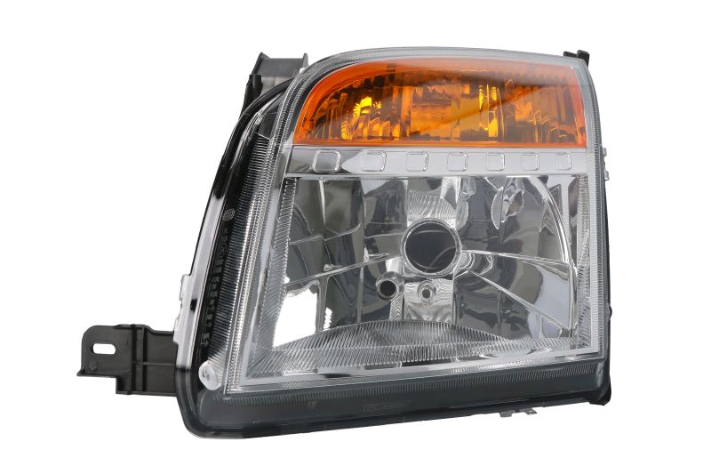 Far HELLA Stanga Halogen Lampa Frontala H4/PY21W/W5W Cu Motor Ford Fusion Semnalizator Galben 12V ECE