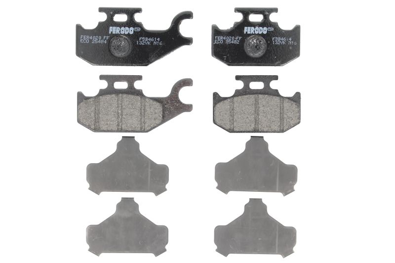 Set placute frana Fata FERODO pentru RENAULT TWIZY Electric 04.12- Inaltime 40.9mm Latime 82.1mm Grosime 10.2mm