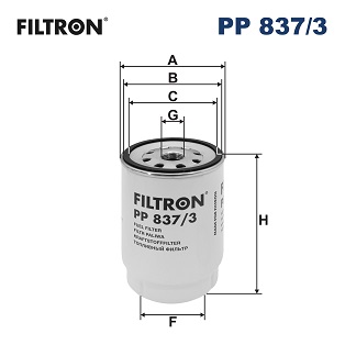 Filtru combustibil FILTRON insurubabil MAN TGL TGM TGS TGX 151mm 110mm 103mm 93mm 1-12 UNF-1B S 80X3