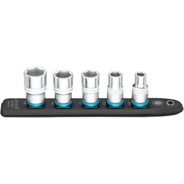 Tubulare accesorii HAZET set 5 buc priza 6PT 1/2 inch scurt ambalaj bar