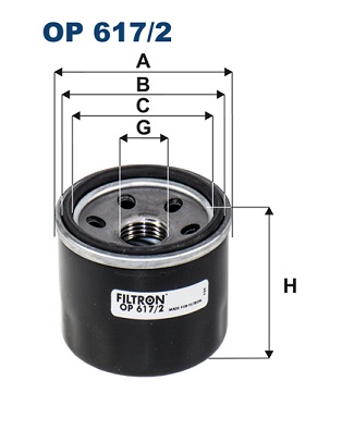 Filtru ulei FILTRON insurubabil 3/4-16UNF2B diametru exterior 70.0 mm interior 61.0 mm inaltime 53.0 mm SUZUKI CELERIO IGNIS III SWIFT V