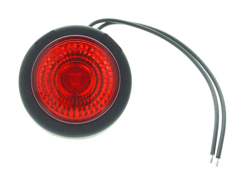 Lumina de clarificare LED rotundă roșie 12/24V WAS partea dreapta/stanga