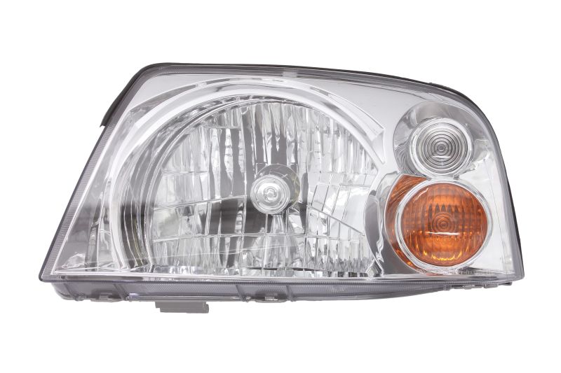 Far DEPO Stanga H4 Electric Fara Motoras Cromat Transparent Hyundai Atos Lampa Frontala