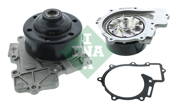 Pompa apa INA cu garnitura Mercedes Sprinter 3.5-T B906 Viano W639 Vito Mixto W639 2.2D 08.06- 8 gauri fixare mecanic cu rulment rola curea