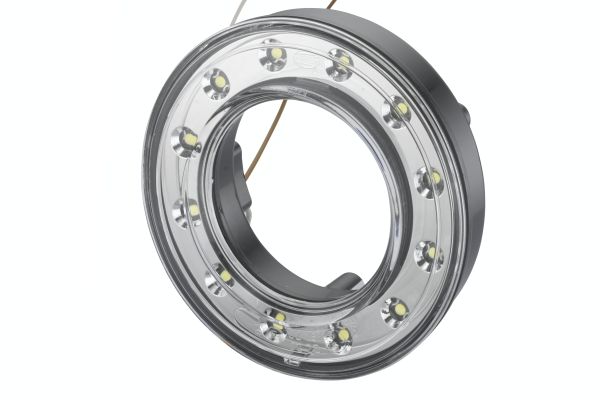 Lumina de delimitare HELLA LKW lampă de poziţie 12V LED 30mm înălțime 98mm lățime transparentă dreapta/stânga ECE-R7 12 LED-uri