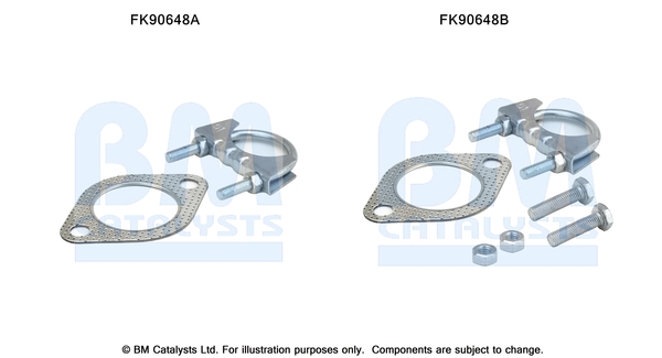 Set Montare Sistem Evacuare BM CATALYSTS VOLVO S40 I V40 1.6/1.8/2.0 07.95-06.04