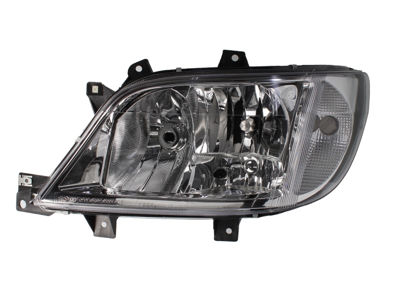 Far DEPO Lampa Frontala Stanga H3/H7 Electric Fara Motoras Cromat Mercedes Sprinter 2-T 3-T 4-T -05.06