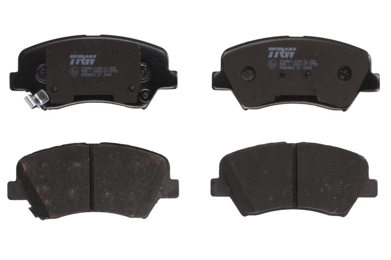 Set placute frana Fata TRW HYUNDAI ELANTRA V GENESIS VELOSTER 1.6-2.0 09.10 Inaltime 60mm Latime 123.8mm Grosime 18mm